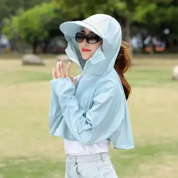 

girl Outdoor Sport Hiking Visor Hat UV Protection Face Neck Cover Fishing Sun Protect Cap