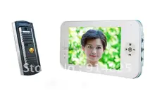 Envío Libre + 7 pulgadas TFT handfree del color del agujero de alfiler de la cámara video de la puerta de intercomunicación teléfono sistemas de visión nocturna