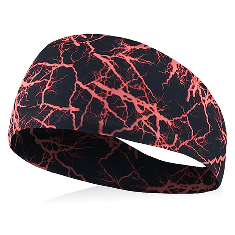 Спортивная повязка для йоги, пота, впитывающая повязка на голову для велоспорта, мужская и женская спортивная повязка, мужские аксессуары, спортивные мужские повязки на голову, 1 шт - Цвет: Red