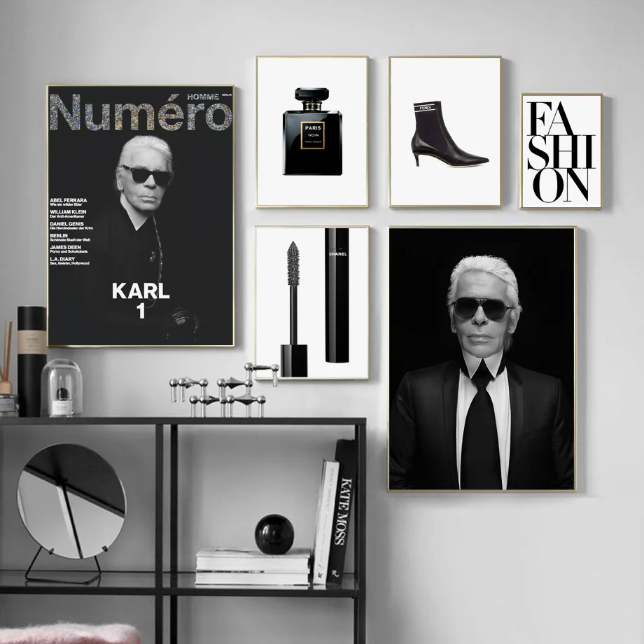 

Paris Legend Fashion Karl Perfume Wall Art Canvas Painting Nordic Posters And Prints Wall Pictures For Living Room Salon Decor