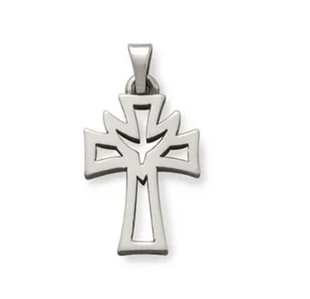 

beautifully crafted Small Deep Holy Spirit Cross charm