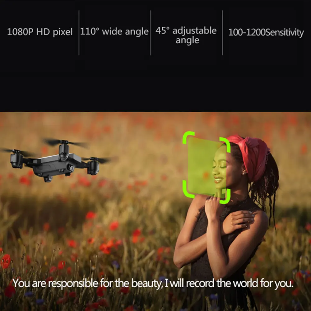 

doron Foldable Funny 1080P Camera RC Drone Wide Angle Lens Gift HD Mini drone WIFI 4CH Dron Beginning Ability Uav Fpv racer