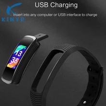 Зарядка через USB Смарт-браслет с напоминанием звонящего упражнения в реальном времени Анализ сердечного ритма Сидячий напоминание smartband