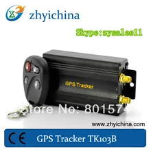 Real time vehicle gps tracking device with acceleration alarm Quad Band software Small Gps Tracker with backup battery TK103B
