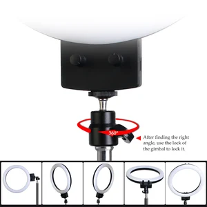 Image 5 - 9inch/23cm Stepless Dimmable LED Selfie Ring Light for Youtube Video Makeup Beauty Light Photo Studio Continuous Lighting Live