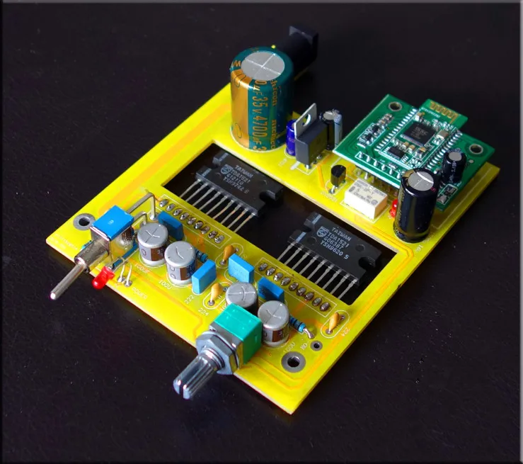 Классическая сборочная Плата усилителя TDA1521 BTL Bluetooth 4,0 с одним источником питания