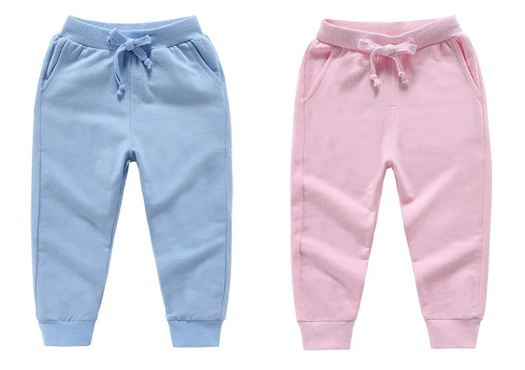 Весенне-осенние штаны для мальчиков цветные детские штаны, брюки для девочек, спортивные штаны для малышей штаны-шаровары для мальчиков От 2 до 10 лет для бега