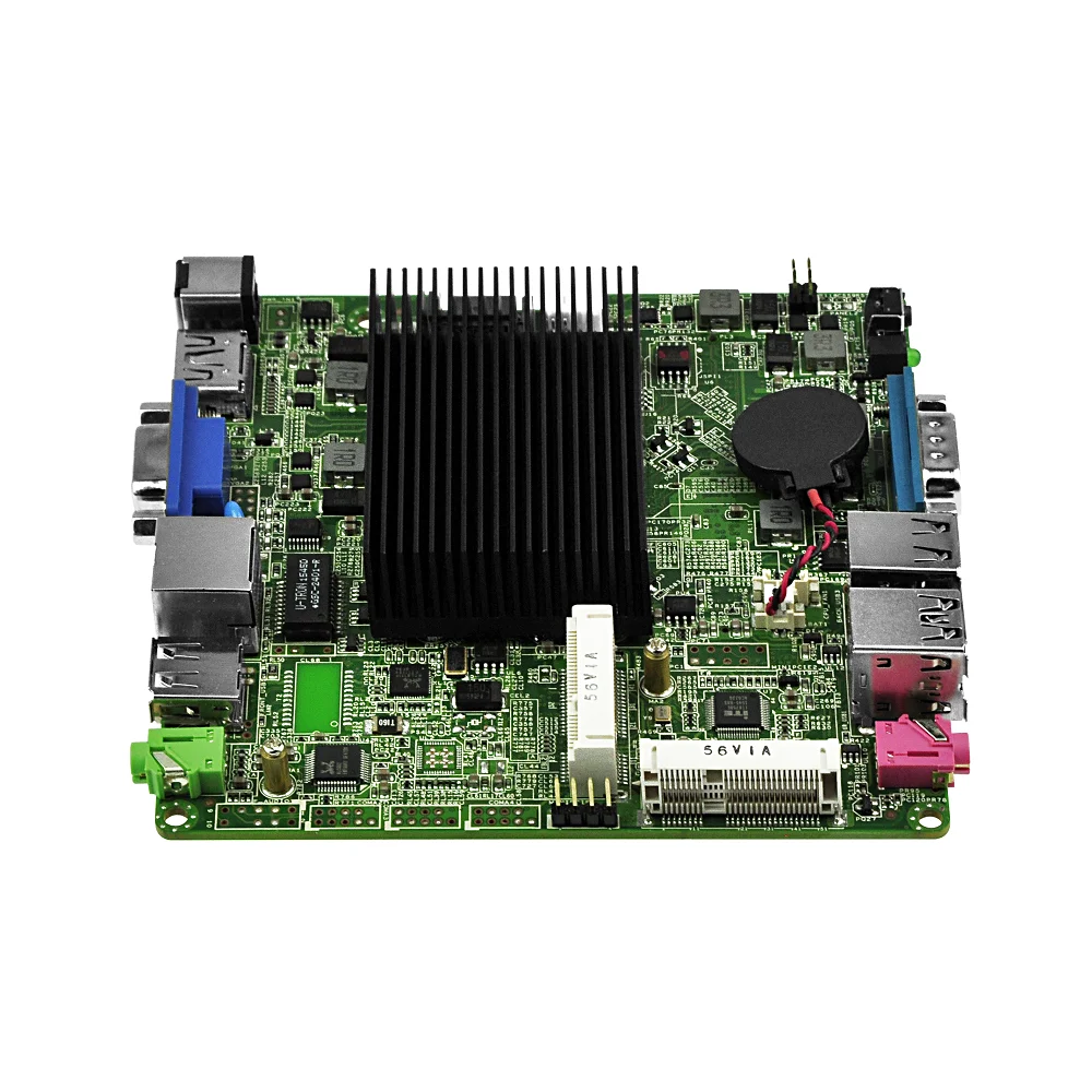 Qotom Mini itx motherboard с процессором Bay Trail j1900 Quad core 2.0 GHz Fanless Nano ITX материнская плата