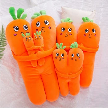 

Creative Cute Simulation Carrot Short Plush Toy Stuffed Carrot Doll Toys Soft Plush Pillow Children Kids Gift