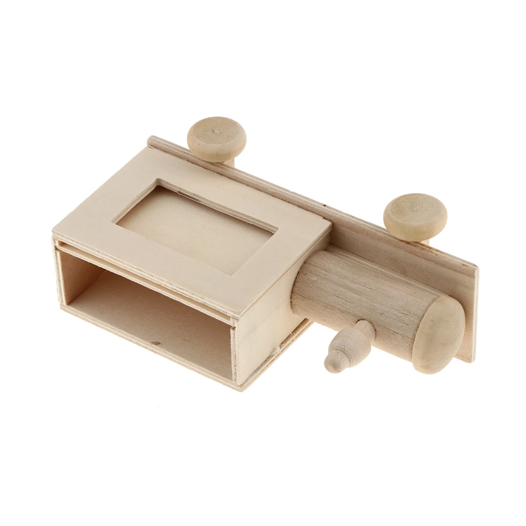 Unfinished Wood DIY Wood Pen Holder Hand Made Desk Organizer Pen Pot School Office Supplies Pen Stand Creative MDF Kids DIY Toys