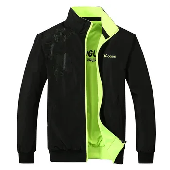 

2018 Spring Autumn Men Jacket Windbreaker Male Overcoat Casual Sportswear Jacket Slim Fit Stand Collar Men Windproof Coat