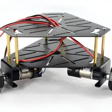 Официальный iSmaring 3WD 48 мм Omni колесо робот комплект шасси(с энкодером) черный 15001B Diy гусеничный трек RC игрушка