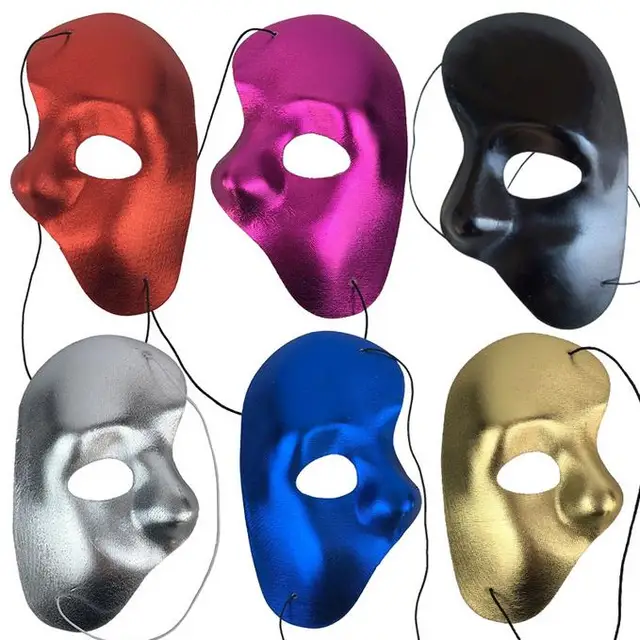 Mask Left Half Face Phantom Of The Night Opera Men Women Masks