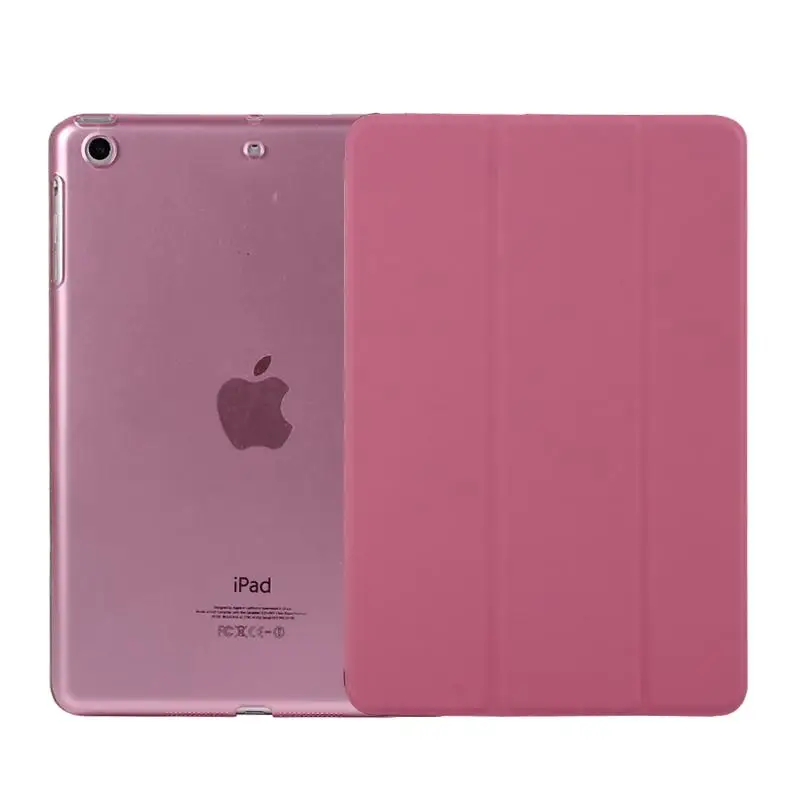 Роскошный ультра тонкий умный флип-чехол из искусственной кожи с магнитной подставкой для ipad air/ air2 и планшета ipad 9,7 и - Цвет: pink