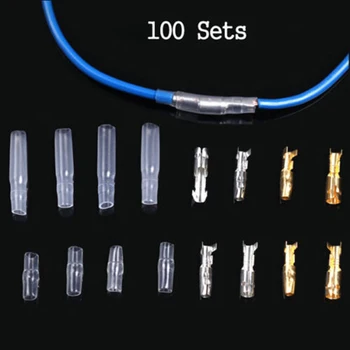 

Tin Wire Terminals Motorcycle Brass Male&Female Connectors Autos Decor