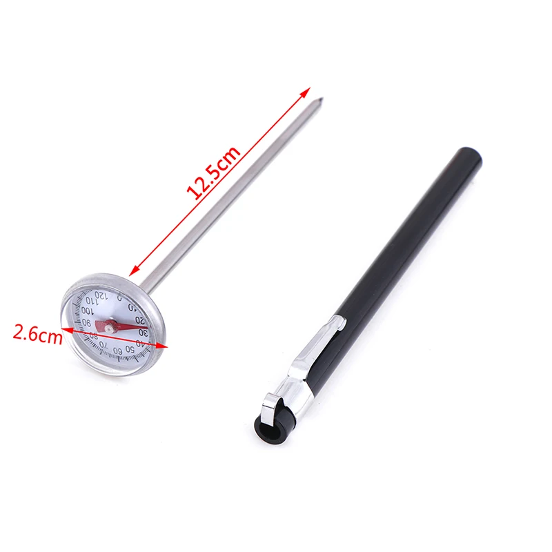 1pc 3.8X127mm Stainless Steel BBQ Food Cooking Meat Probe Thermometer Gauge Tool
