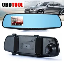 2.8 inch Car Dvr Auto Video Recorder Rear View Camera Rearview Mirror 1080P Dashcam Parking Monitor Cars Registrator JC10