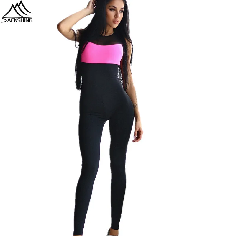 Womens Jumpsuit 2016 exercise Fitness Casual romper Skinny