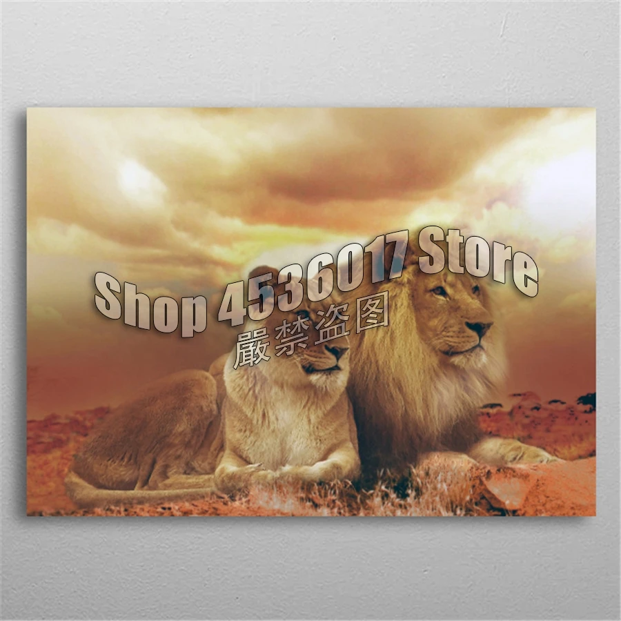 

5D Diy Diamond Painting Lions Family Diamond Embroidery Full Diamond Mosaic Animals Pictures Rhinestones Home Decor Craft Kits