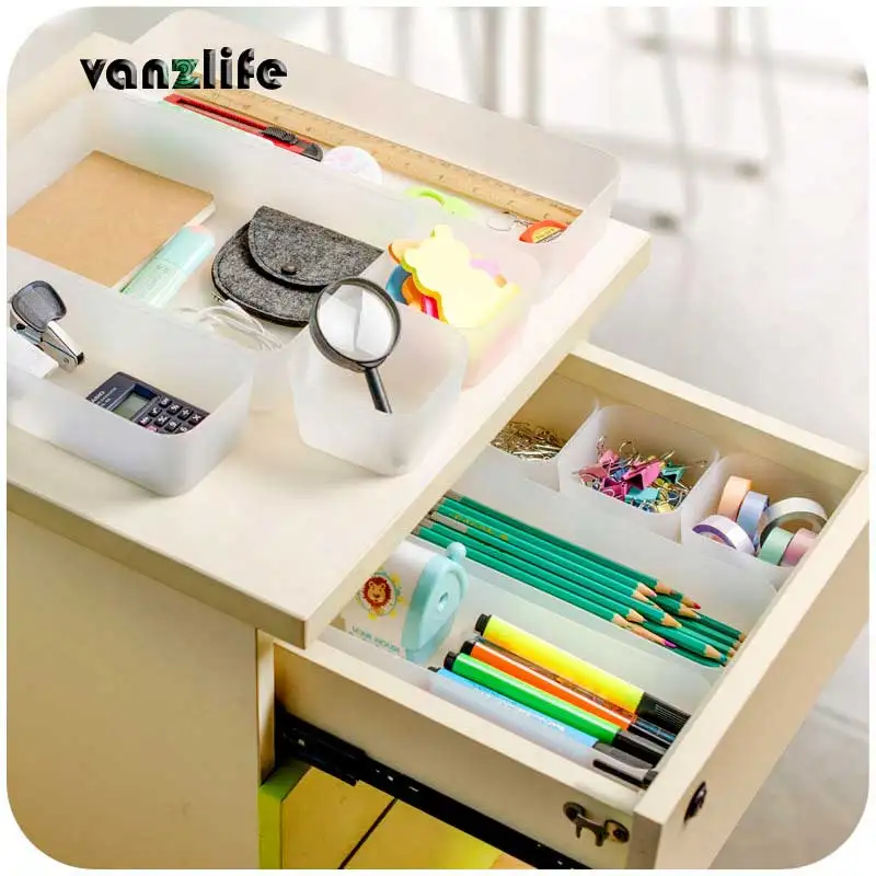 

Multi-family home drawer storage box Desktop separate classification housed cosmetic finishing debris storage box