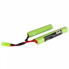 2/3A 8,4 v 1600 mAh Бабочка NunChuck блок аккумуляторов NiMH с мини соединитель tamiya для мини AK серии страйкбол AEG пистолеты