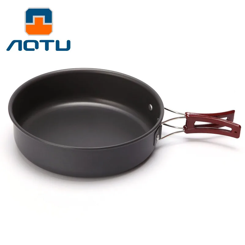 

AOTU Outdoor camping picnic pan frying pan Portable single fry pan 566