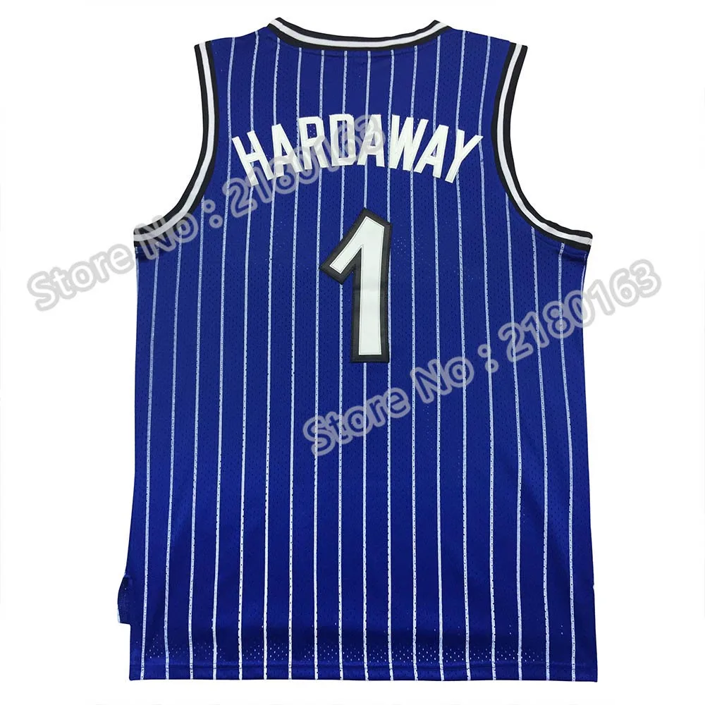 Сетка Пенни Hardaway № 1 Баскетбол джерси Высокое качество Anfernee hardaway Дешевые продаж