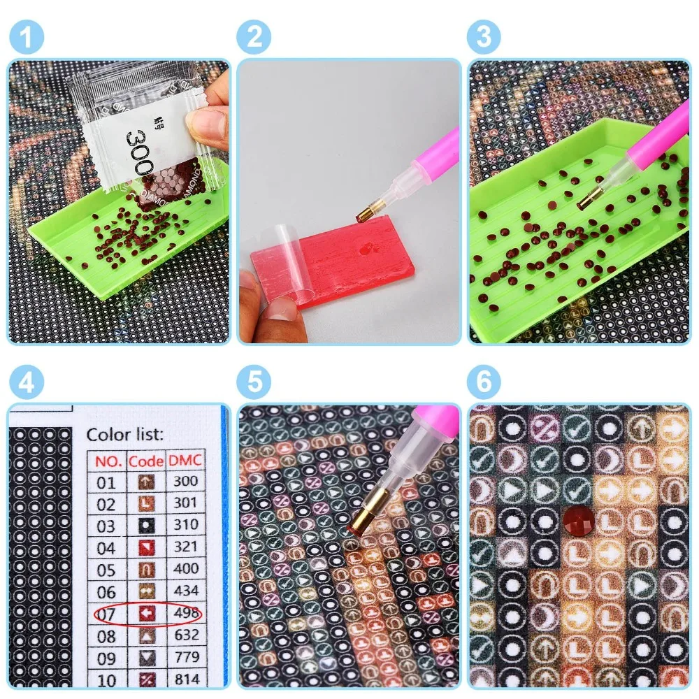 Полный квадрат/круглая дрель 5D DIY Алмазная картина мультфильм животное Луна