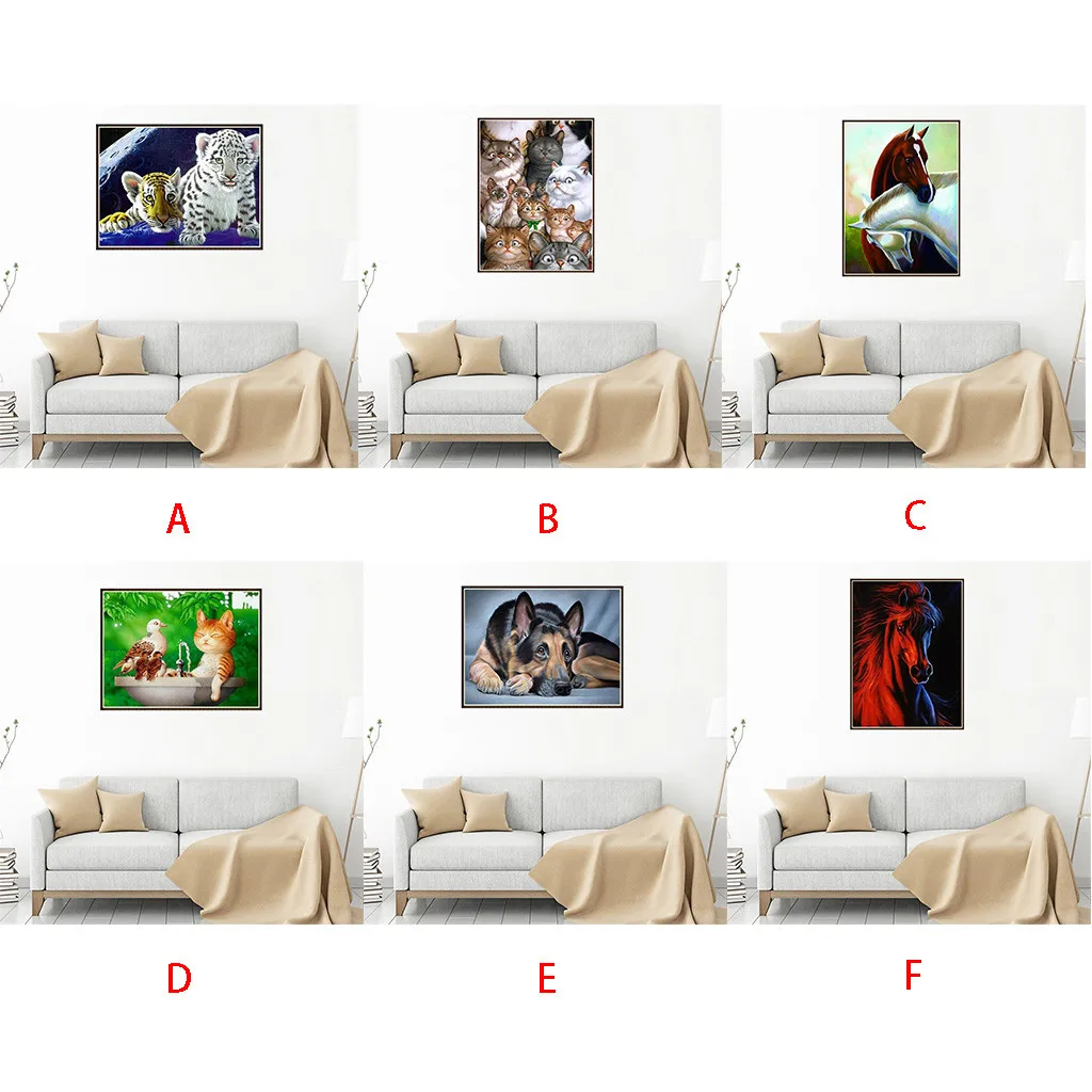 

2019 Household Painting 5D Embroidery Paintings Rhinestone Pasted DIY Diamond Painting AND Cross Stitch tableau diamant