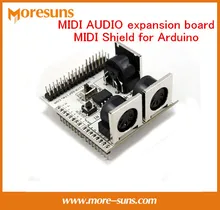 Fast Free Ship MIDI AUDIO expansion board MIDI Shield for Arduino
