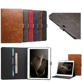 

New listing luxury PU Leather cover cases for Huawei mediapad 10" M2 A01W M2-A01L M2-A01W 10.1" stand smart Case