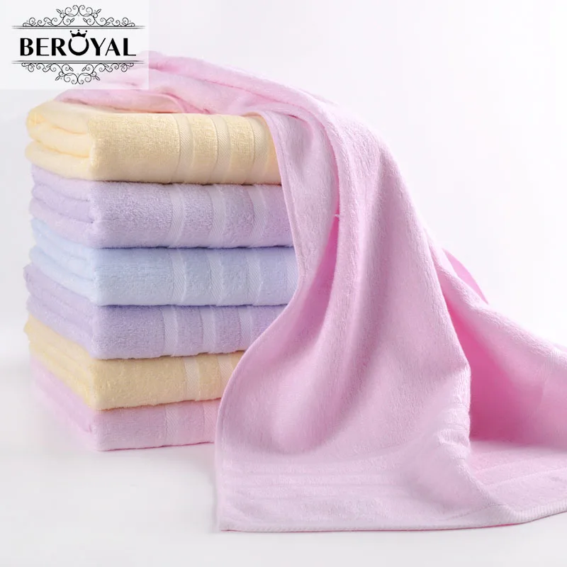 Beroyal Brand 1pc/lot Luxurious Bath Towel Bamboo Adult Compressed