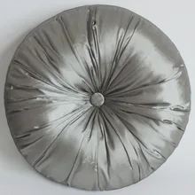 Из искусственного шелка и пуговицы Дизайн круглый Подушки с полиэстер Наполнитель 40 см 1" p1059