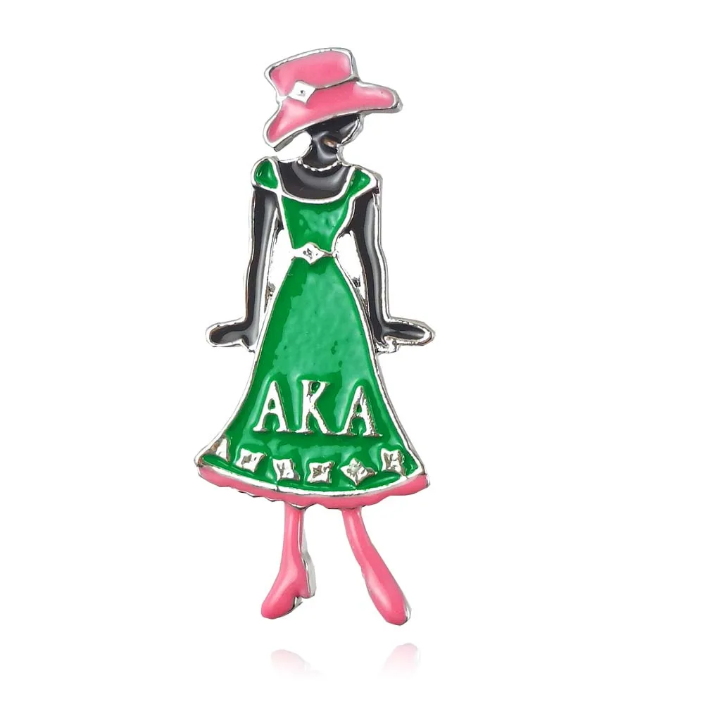 

Topvesko Diva Lady In Red dress AKA Greek Sister Pin