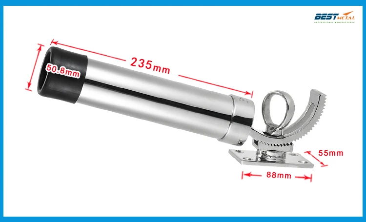 BSET MATEL регулируемая съемная палубная стойка для удочки SS 316, держатель для удочки, кронштейн для удочки, поддержка для рыбалки на лодке и яхте