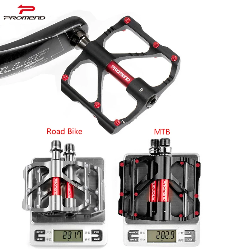 Promend Горячая MTB Педаль Горный велосипед дорожный велосипед педаль нескользящий ультра-светильник алюминиевый 3 шарикоподшипник дешевые велосипедные педали DH