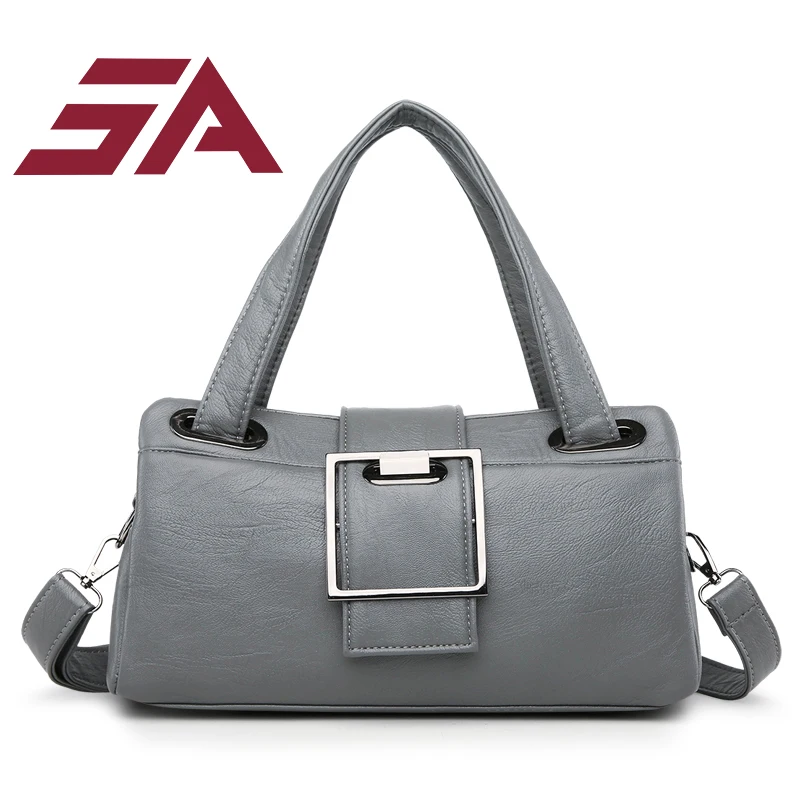 

Fashion Wild Women Pillow Crossbody Bags For Women Black Gray Messenger Satchel Bags Female Leather Shoulder Handbags Sac Femme