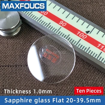 

Watch Glass Thick 1.0mm Diameter 20-39.5 mm Flat Sapphire Anti-scratch Smooth Round Transparent Crystal Glass ，10 pieces
