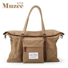 Livraison gratuite Muzee hommes Grande capacité sacs à main Toile voyage paquet Unique sac à bandoulière ME_8156