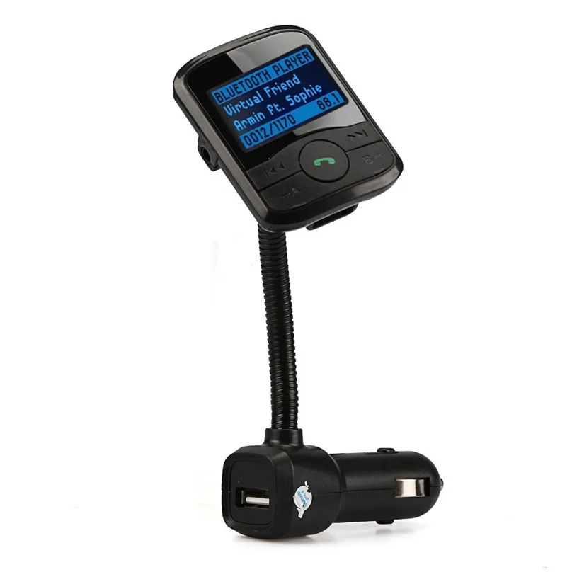 Беспроводной fm-передатчик Bluetooh Беспроводной аудиомодулятор Handsfree Car комплект Автомобильный MP3-плеер ЖК-дисплей Дисплей Поддержка TF usb-флеш-накопитель# F30OT24