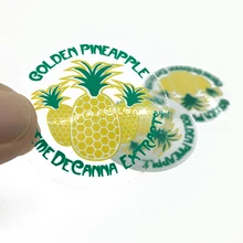 Матовая ламинирование индивидуальный дизайн логотипа винил круглая прозрачная наклейка для рекламы- PX8014