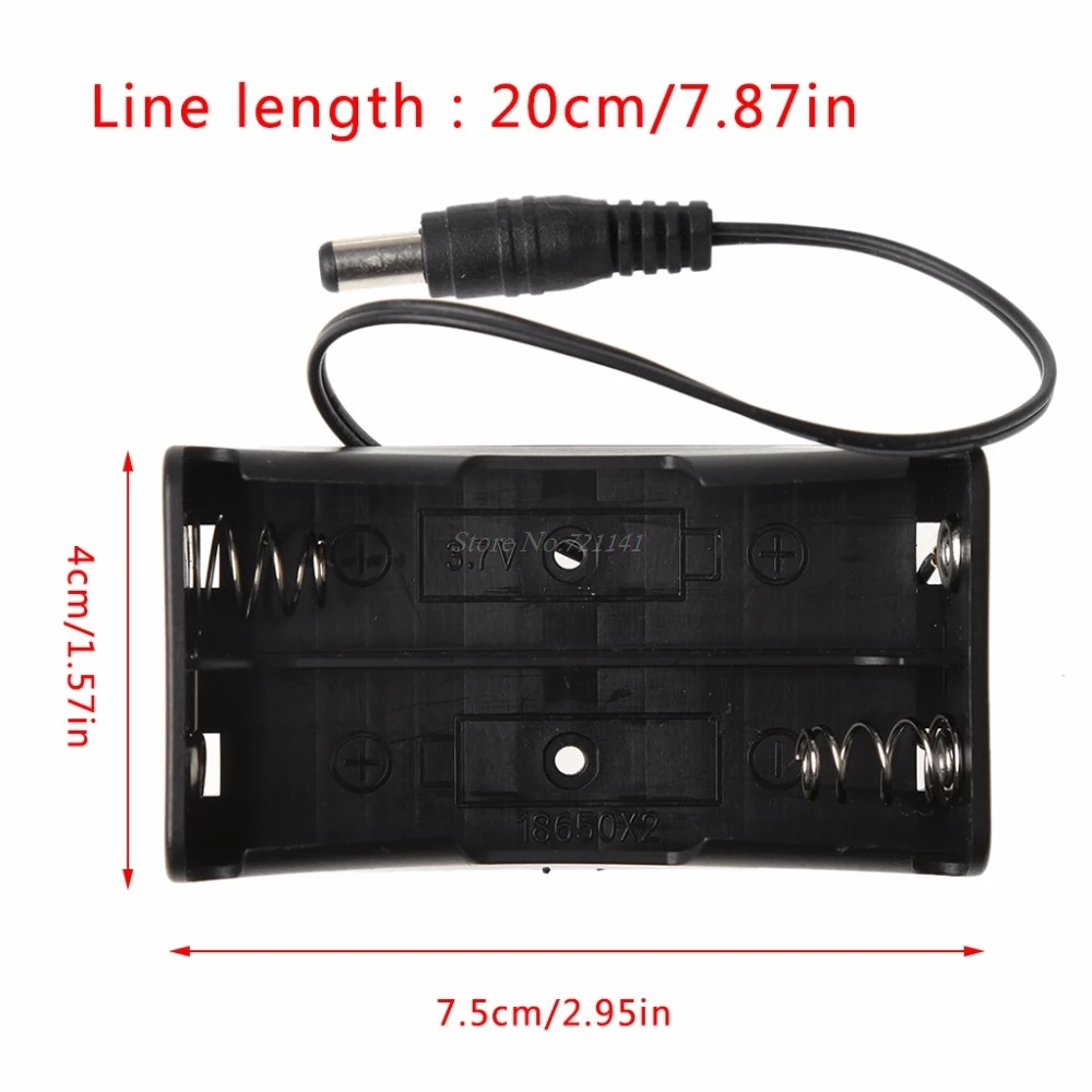 DIY 2x3x4x18650 Держатель для батареи Чехол для хранения с DC 5,5x2,1 мм разъем питания электронные запасы