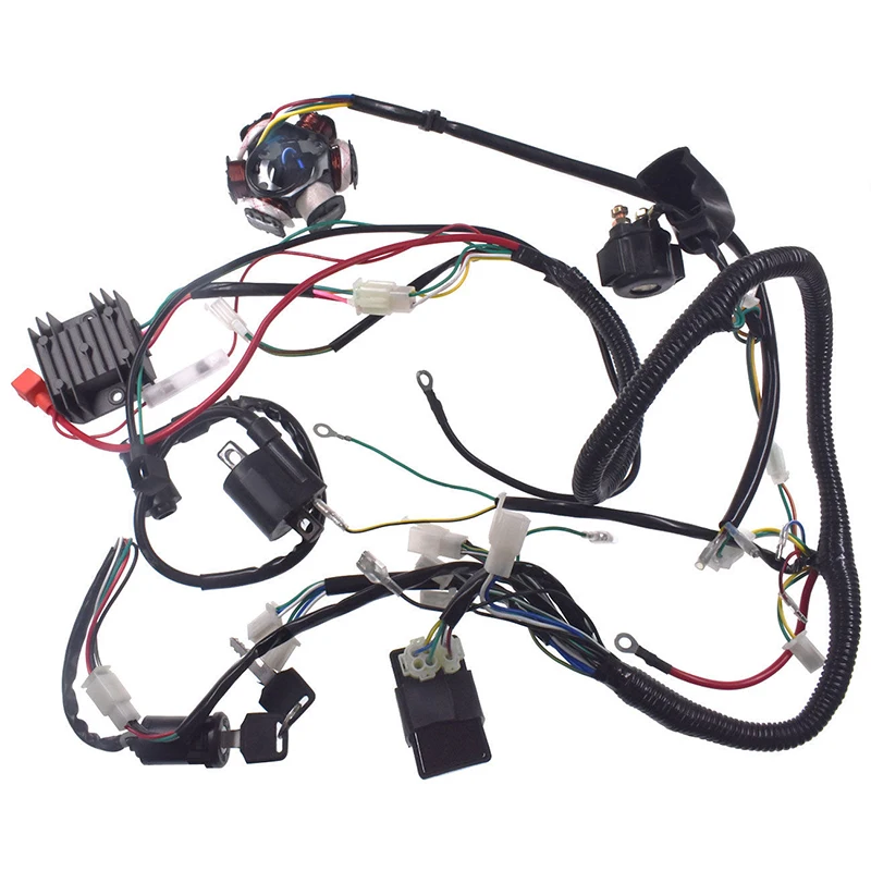 

ELECTRIC Wire Harness Magneto Coil Rectifier Solenoid For CHINESE GY6 150CC ATV