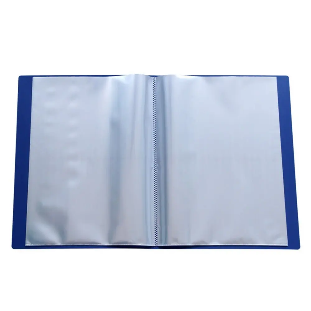 

60-Pocket A4 Protector Presentation Book,120-Page Capacity,Available for Report Sheets,Artworks,Music Sheets,Clippings (Blue)