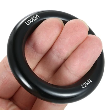 

Lixada 22KN Rock Mountain Climbing O-ring Aluminum Rappel Ring Outdoor Rock Climbing Hammock Safety Rescue Gear