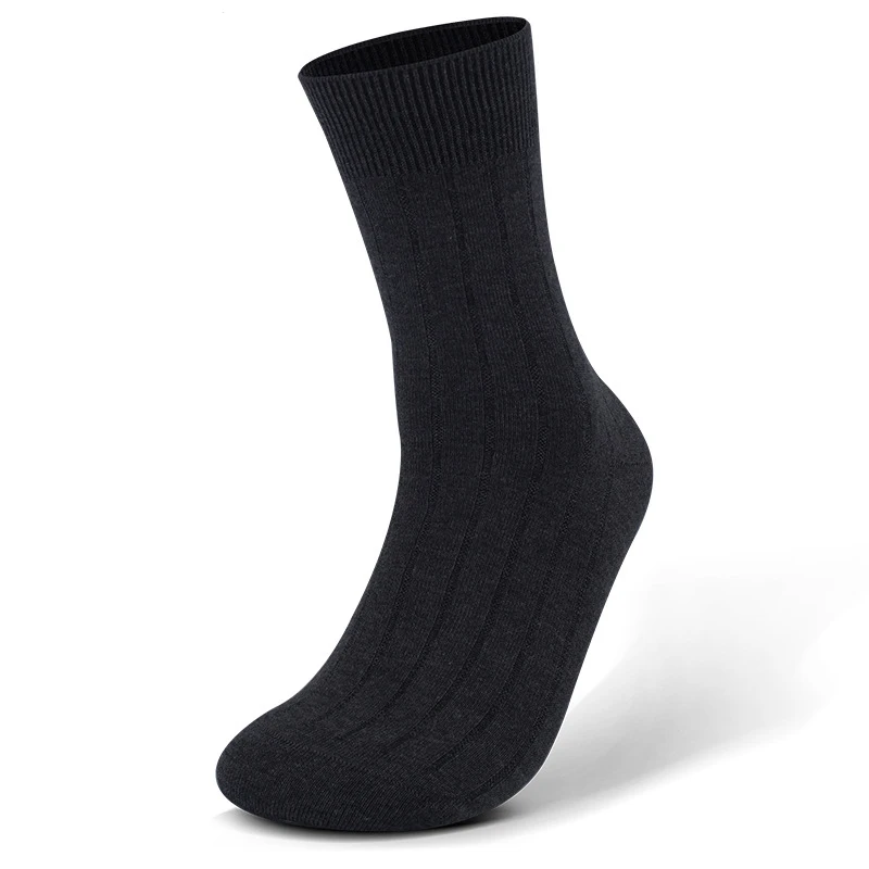 Модные мужские платье в деловом стиле носки Черный, серый цвет высокое качество дышащий дезодорант мужской Soft Crew Твердые Модальные носки Сокс США Размеры 7-11