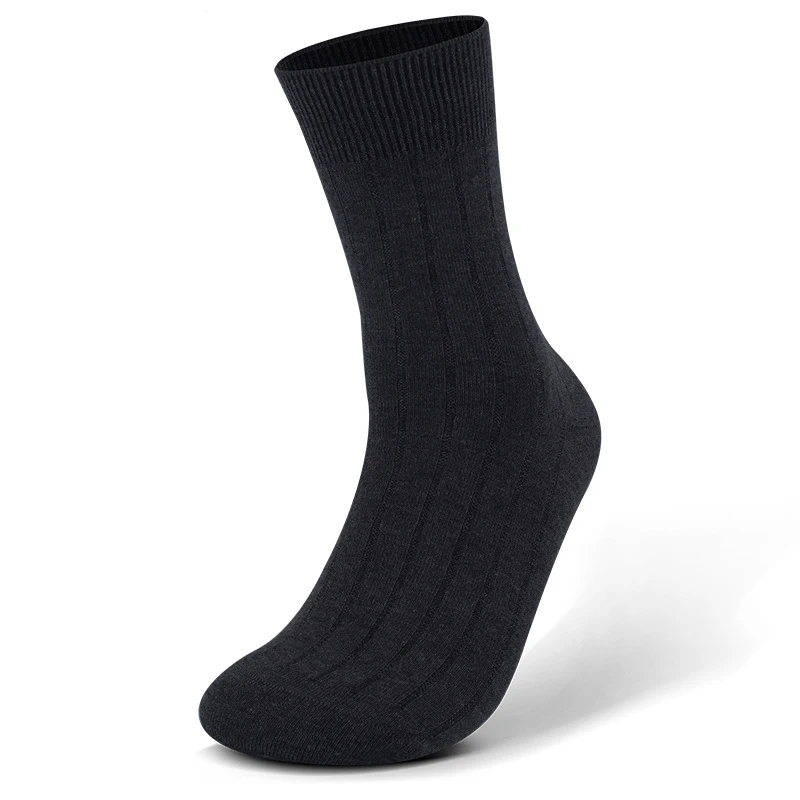 

Fashion Mens Business Dress Socks Black Gray High Quality Breathable Deodorant Male Soft Crew Solid Modal Socks Sox US Size 7-11
