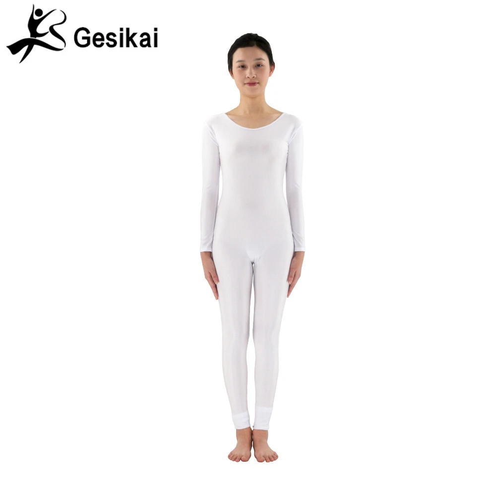 24 Hrs Shipped Out Womens White Yoga Costumes Gymnastics Unitards