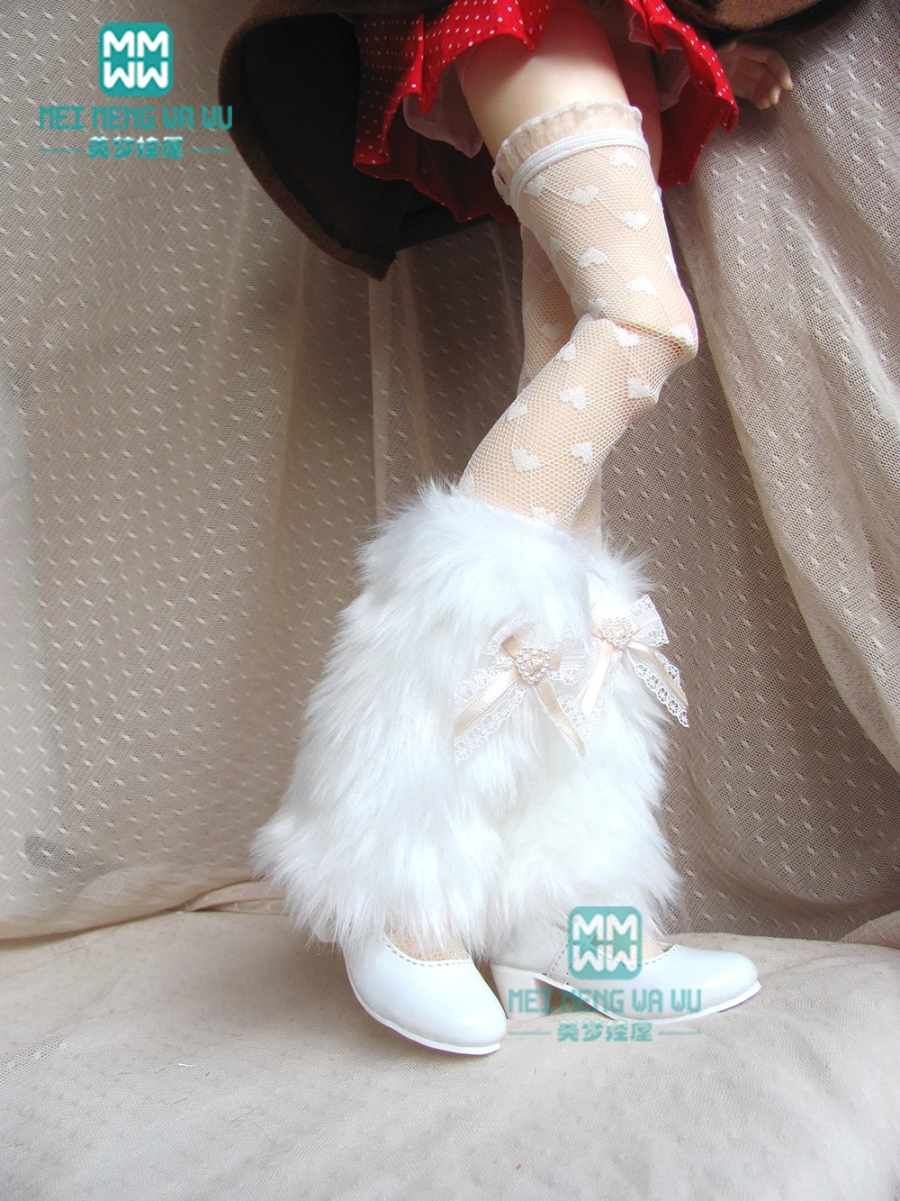 BJD куклы аксессуары для 1/3 BJD DD куклы стильные белые плюшевые носки