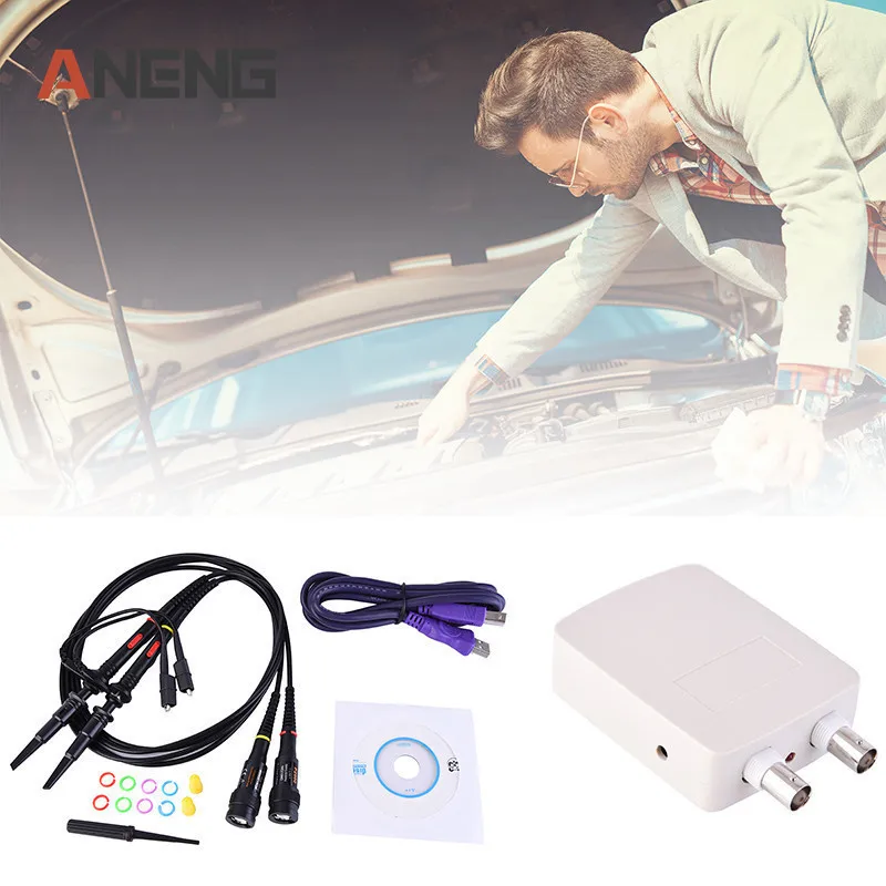 

High speed USB2.0 data transmission Sampling Rate 48MHz Dual-channel Virtual Oscilloscope MDSO